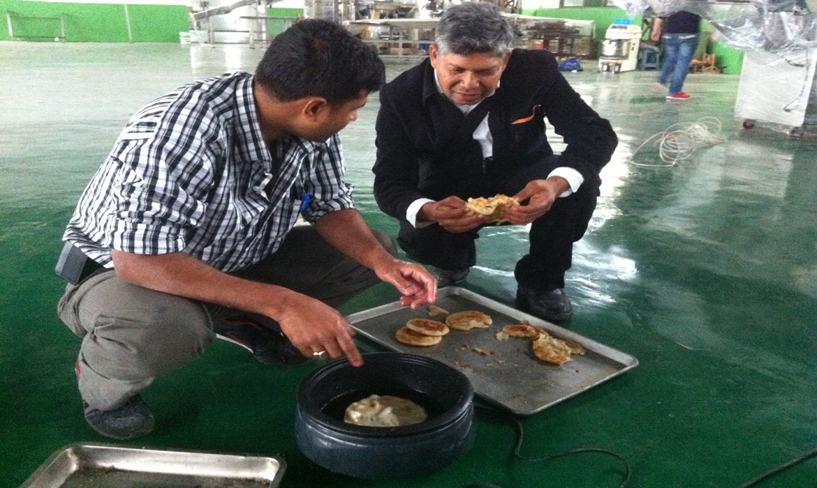 Paratha Production Line for Singapore Customer Paratha Production Line for Singapore Customer